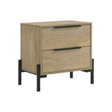 Newhall - Nightstand - Vintage Oak Melamine