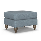 Moxy - Fabric Ottoman, Round Turned Legs
