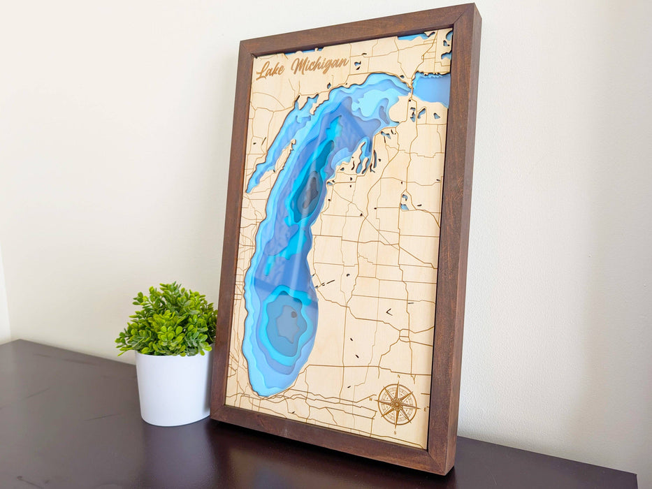 Lake Michigan Depth Map