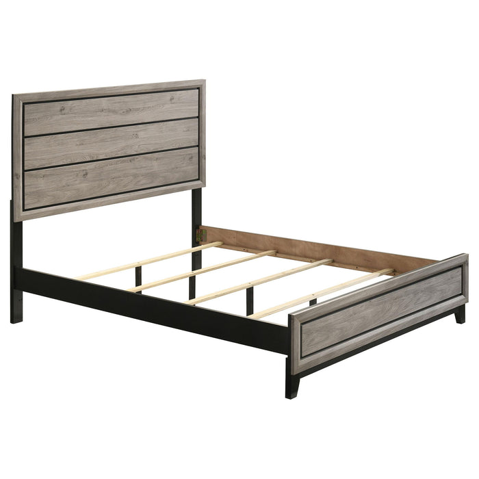 Watson Wood Queen Panel Bed Light Taupe