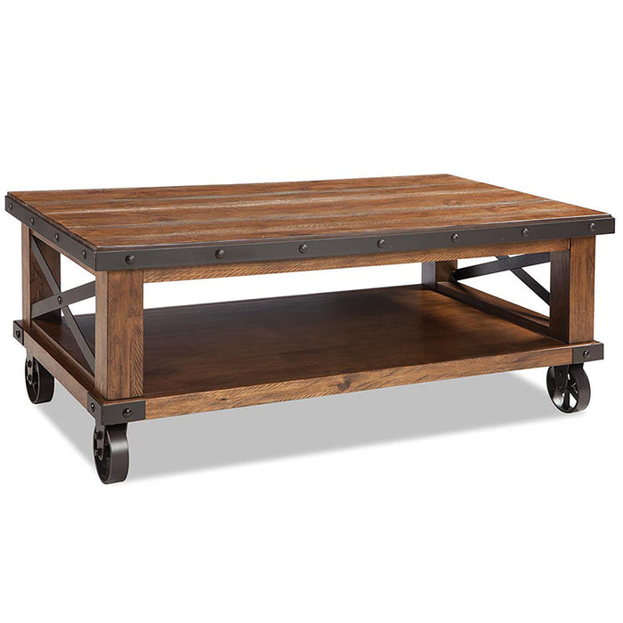 Taos - Coffee Table With Casters - Canyon Brown