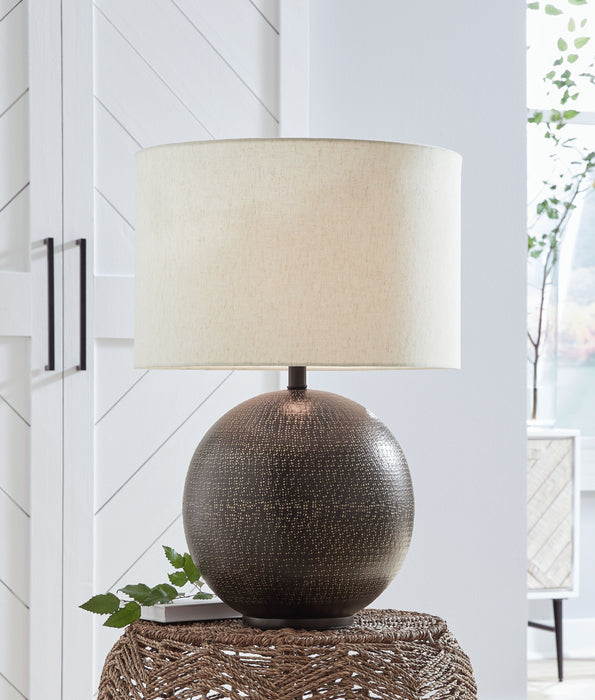 Hambell - Black / Gold Finish - Metal Table Lamp