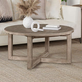 Proximity Place - Round Cocktail Table - Barley Buff