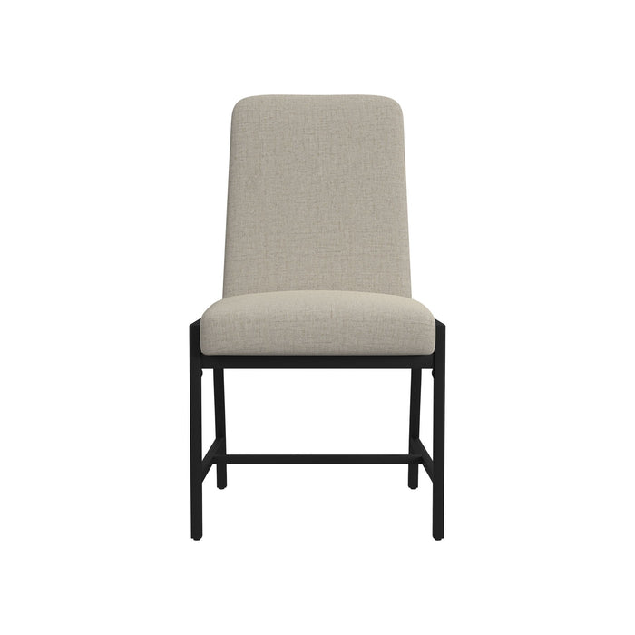 Newport - Upholstered Chair - Natural Oak / Gray