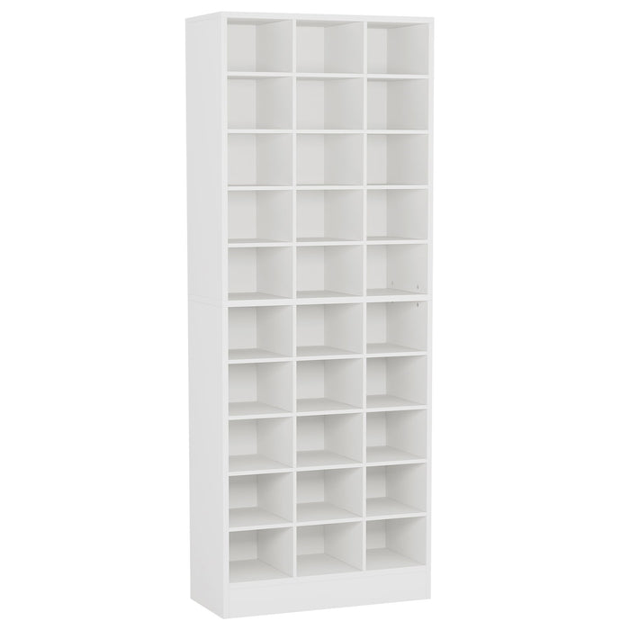 10 Tier Shoe Storage Cabinet With 30 Cubbies