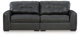 Brindley Pier - 2-Piece Sectional Loveseat - Fog