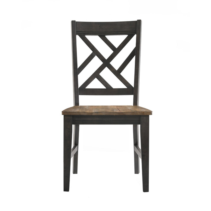Harper - Lattice Chair - Brushed Brown / Pecan