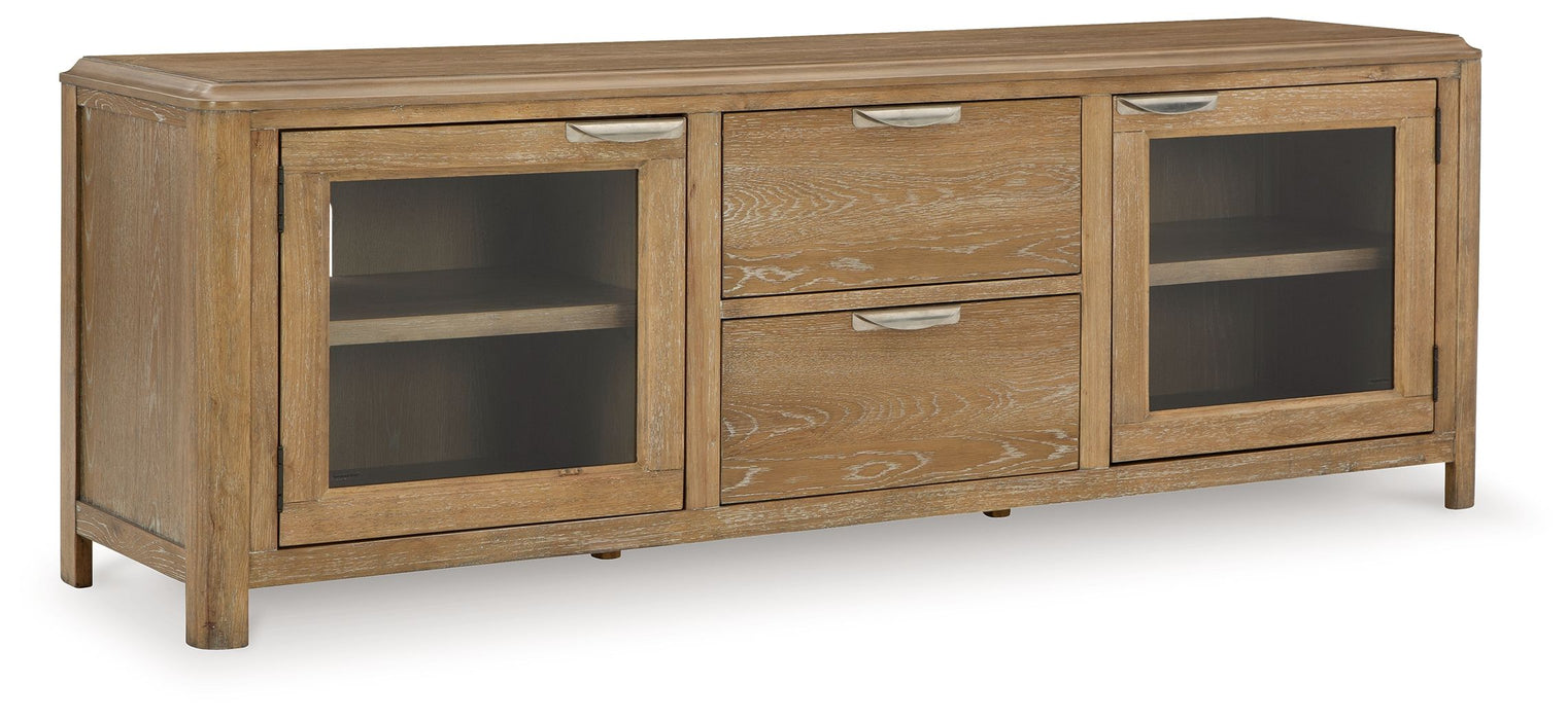 Rencott - Light Brown - Extra Large TV Stand