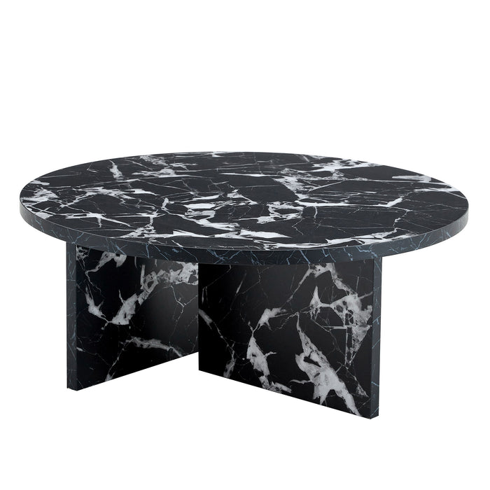 Versatile Round Coffee Table For Various Interior Styles