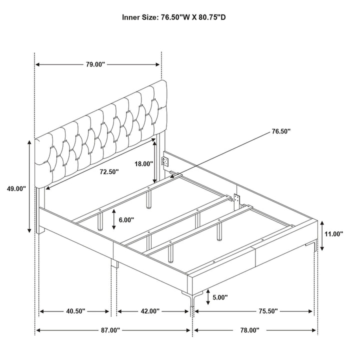 James - Panel Bed