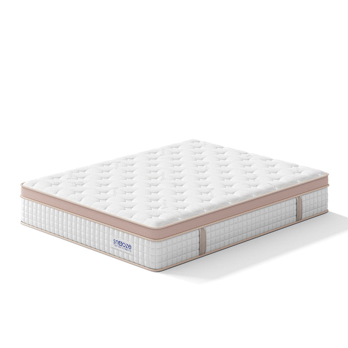 Snooze Mattress Company Harmony - 12" Euro Top Firm Hybrid Mattress With Independently Encased Coils & Gel Memory Foam