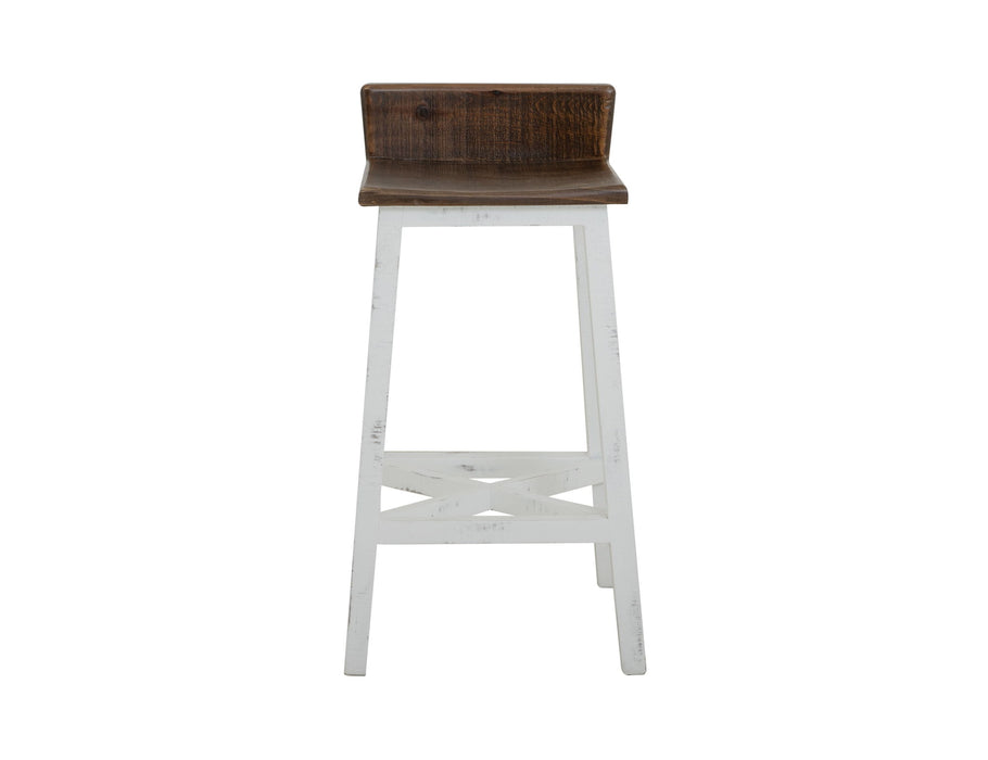 Pueblo - Wooden Seat & Base Stool (Set of 2)