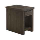 Hearst - Chairside Table - Reclaimed Chevron
