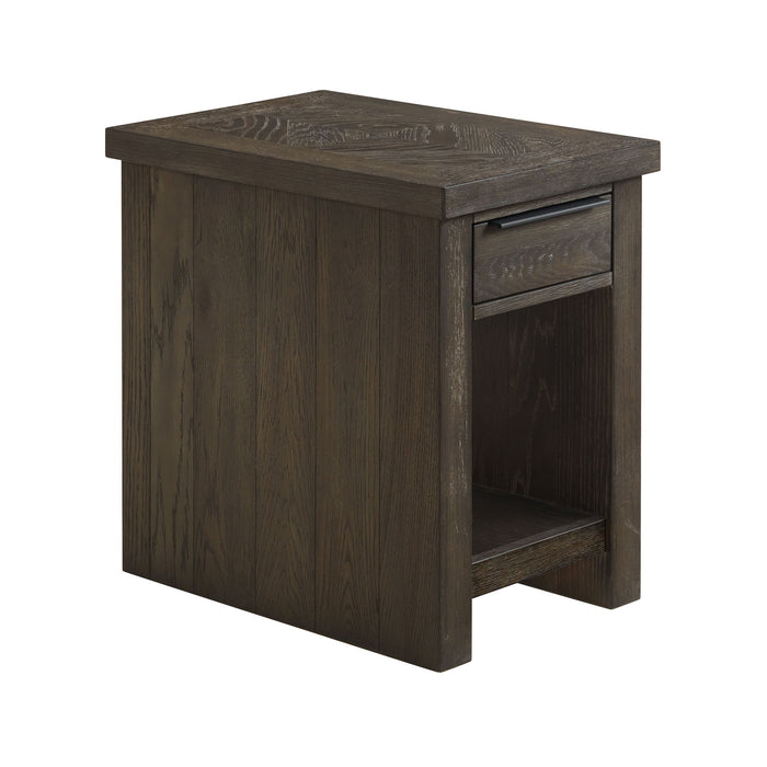 Hearst - Chairside Table - Reclaimed Chevron