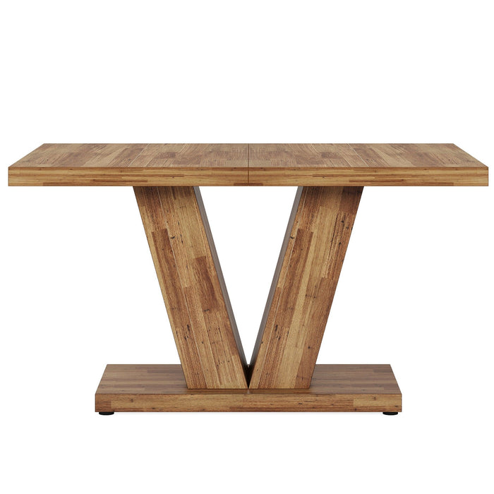 Dining Table With Pedestal Base For 4 - 6 People