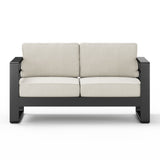 Maya Bay - Loveseat - Black / Beige