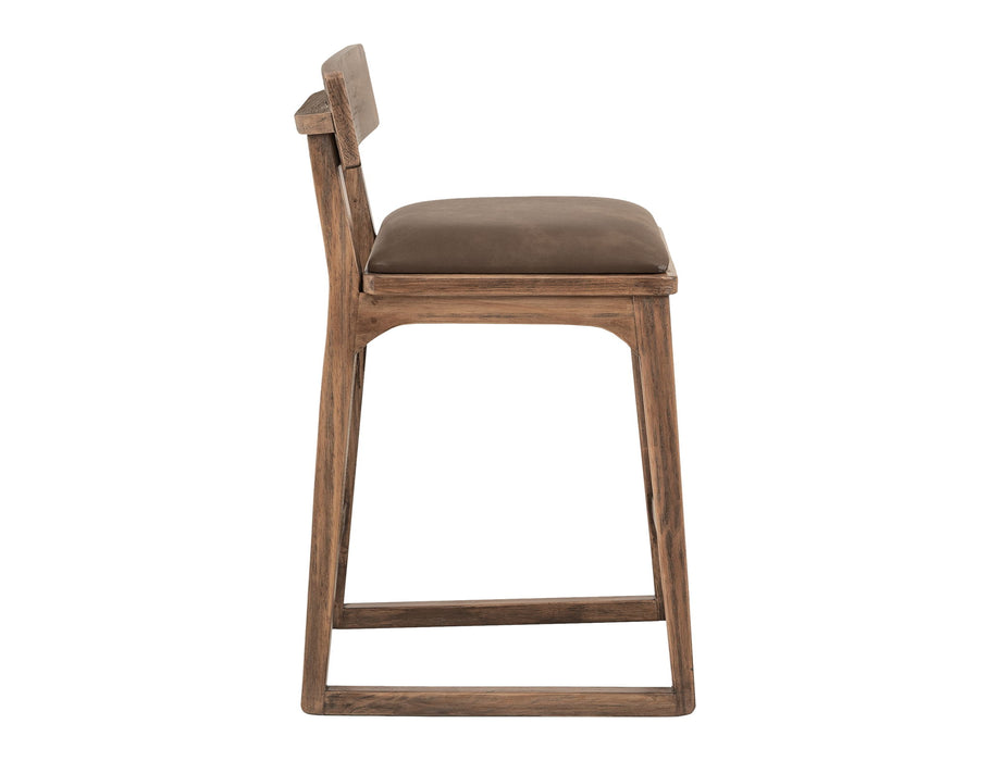 Balam - 30" Barstool (Set of 2) - Light Brown / Dark Brown