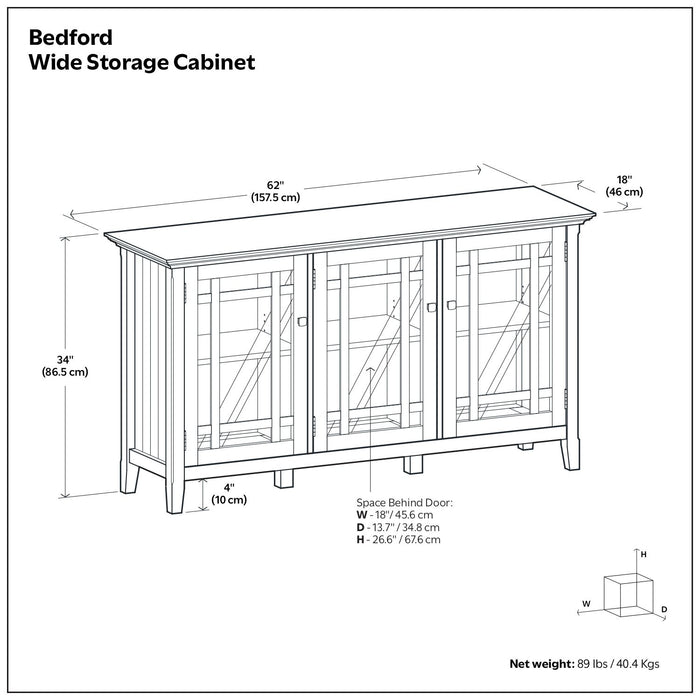Bedford - Storage Cabinet With Adjustable Shelves - Brown