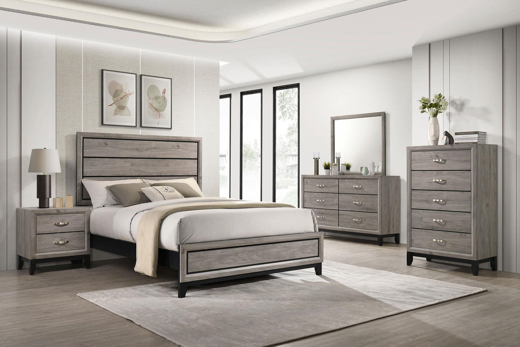 Watson 5-piece Wood Full Bedroom Set Light Taupe