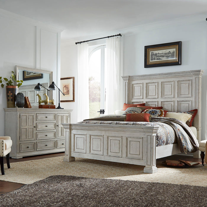 Big Valley - Panel Bed, Dresser & Mirror