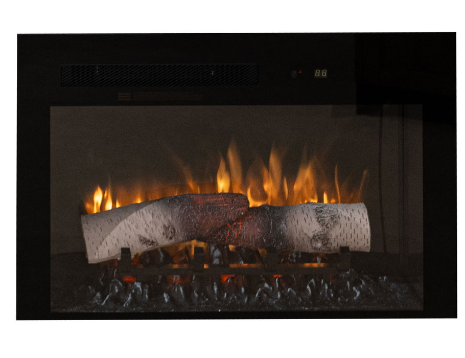 26" Electric Fireplace - Black / Cristal