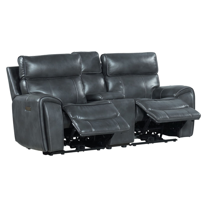 Summit - Dual-Power Loveseat - Bolero Slate