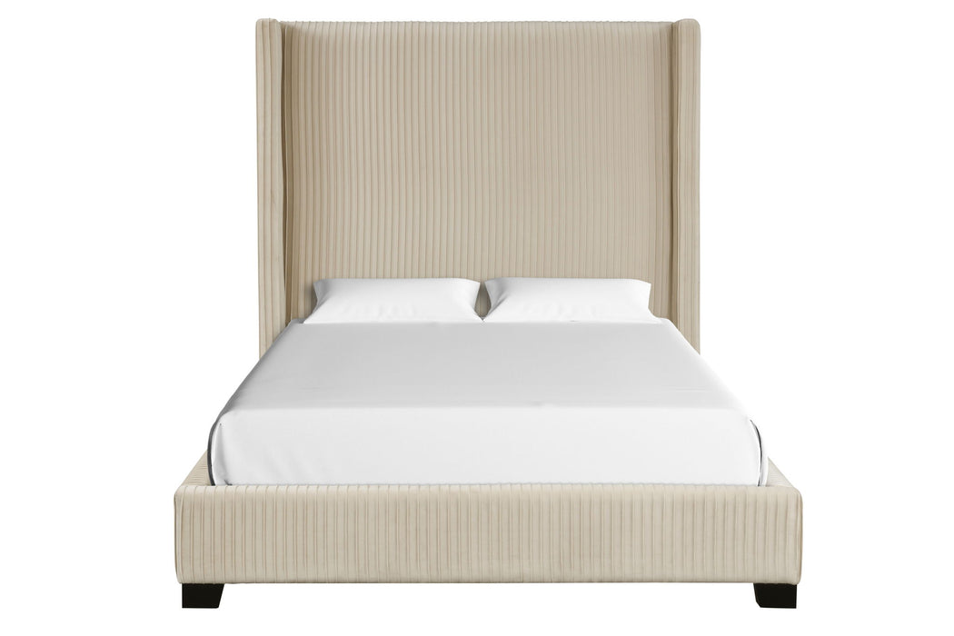 Upholstered Bed, Space-Saving Design