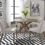 Space Savers - Round Pedestal Table - Walnut