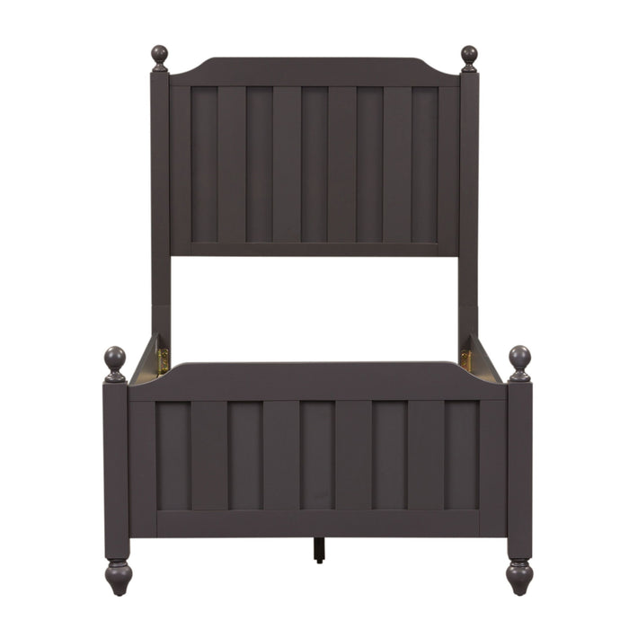 Cottage View - Twin Panel Headboard & Footboard - Dark Gray