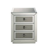 Noralie - Accent Table - Silver / Mirror