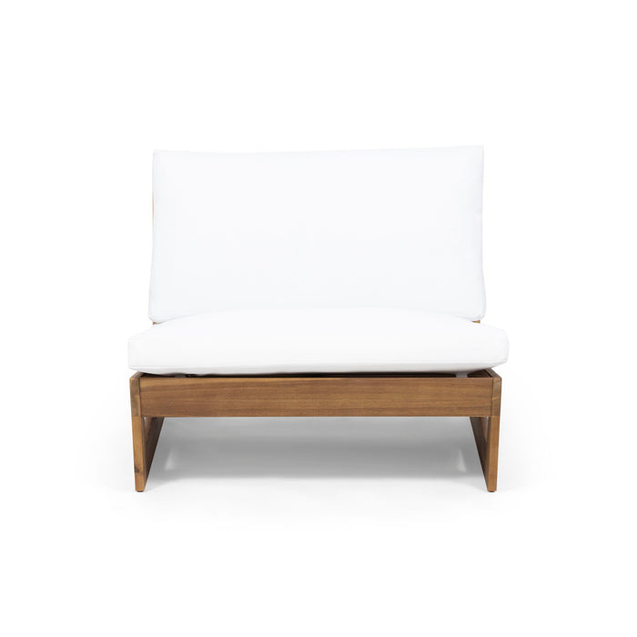 Acacia Wood Outdoor Club Chair With Cushions