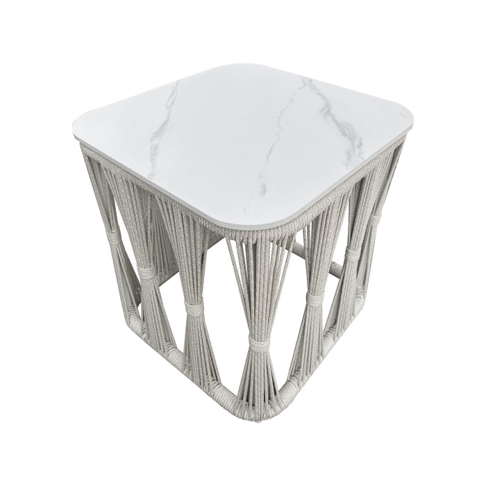 Alexa - Outdoor Seating Table With Stone Top