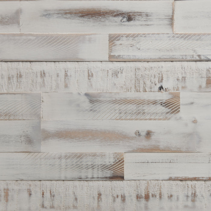 Modern Rustic - Trestle Table - Weathered White