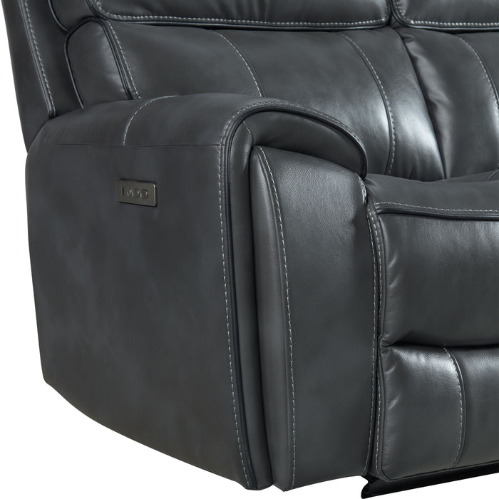 Summit - Dual-Power Sofa - Bolero Slate