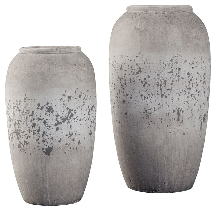 Dimitra - Brown / Cream - Vase Set (Set of 2)