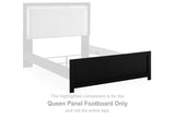 Maeling - Queen Panel Footboard - Black
