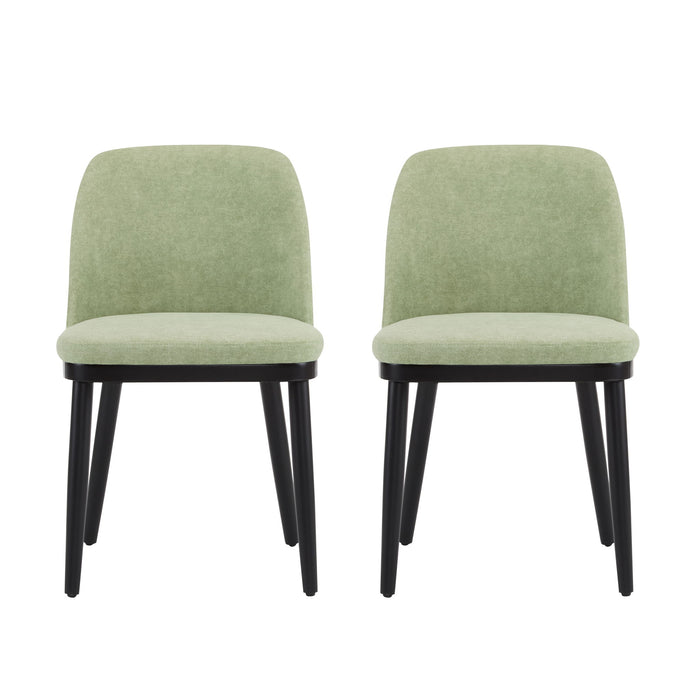 Modern Dining Chair With Curved Backrest