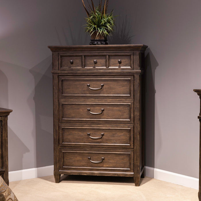 Paradise Valley - 5 Drawer Chest - Dark Brown