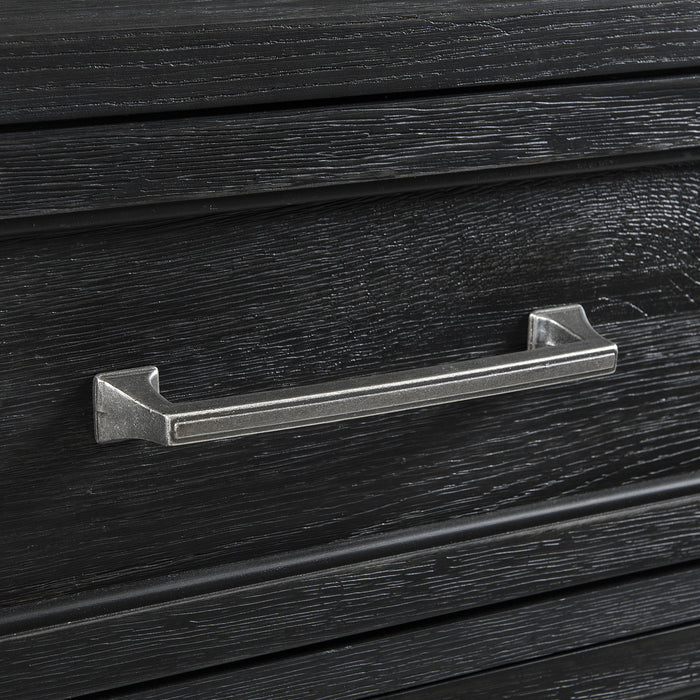 Laguna - Storage Bench - Weathered Steel