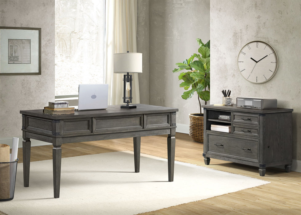 Foundry - 60" Writing Desk - Brushed Pewter