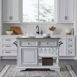 Magnolia Manor - Bar Cart - Antique White