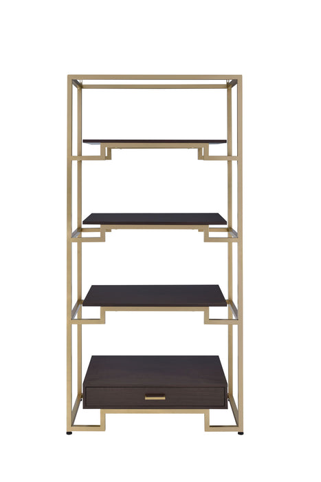 Yumia - Bookshelf - Clear / Gold