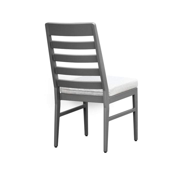 Navarro - Outdoor Dining Ladder Side Chair - Mocha
