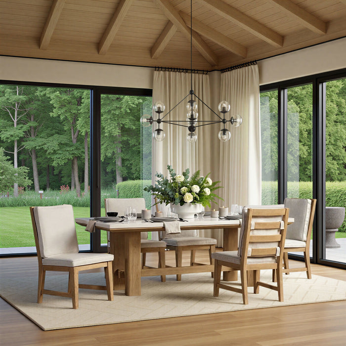 Cornerstone - Stone Top Table - French Oak