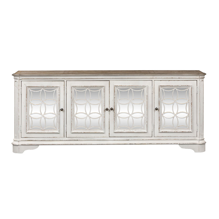 Magnolia Manor - 4 Doors TV Console - White