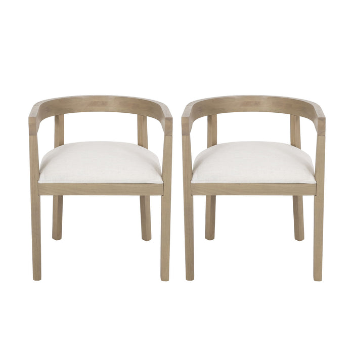 Contemporary Dining Chair Set With Armrests