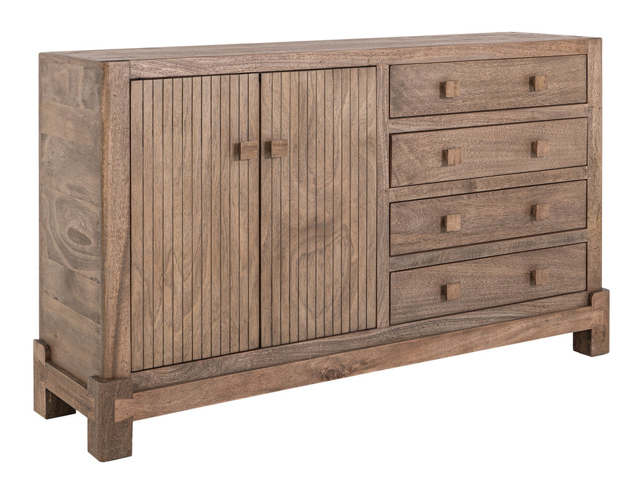Atenas - Console With 4 Drawer And 2 Doors - Brown