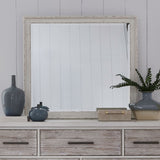 Backroads - Landscape Mirror - Weathered White