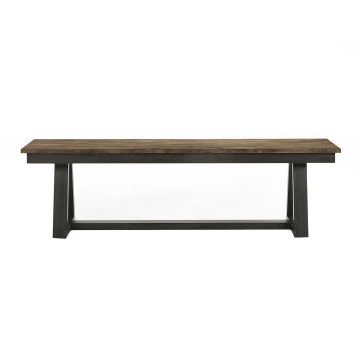 Harper - Dining Bench - Brushed Brown / Pecan