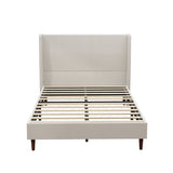Upholstered Bed & High Headboard Design